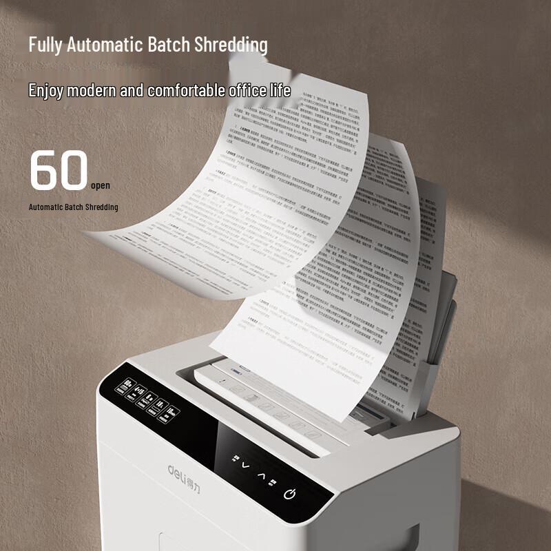 Deli GA811 Auto-Feed Commercial Paper Shredder CN plug (adapter included)