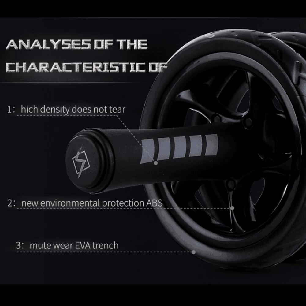 Колесо для упражнений на пресс Двойные колеса Роликовые тренажеры для фитнеса