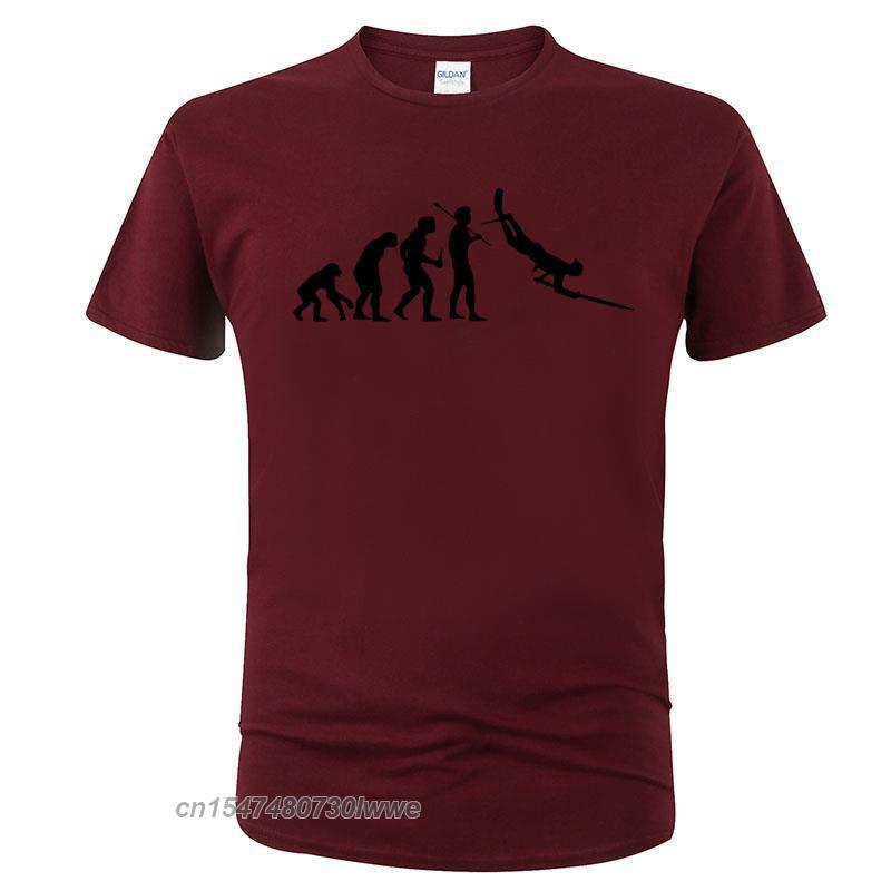 Evolution Spearfishing Spear Fish Scuba Dive Diving Fishing Print T Shirt Cotton Crew Neck Unisex Clothing Tees