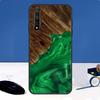Гибридный чехол из дерева и смолы для Huawei Nova Y91 Y61 Y60 Y70 Y72 Y73 Y90 12i 11i 3i 7i 8i 9 10 SE P20 P40 P30 Lite