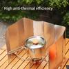 Эффективная ветрозащитная пластина для походной плиты, высокопроизводительная ветрозащитная пластина, повышающая эффективность приготовления пищи на открытом воздухе