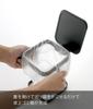 Yamazaki Eco-Friendly Plastic Bag Holder with Lid, Tower, Black, 3331