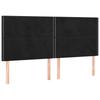 Bed Frame without Mattress Black 200x200 cm Velvet