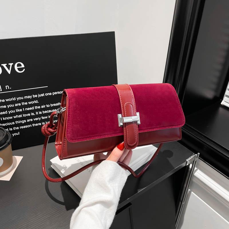 Fashion Minimalist Pu Shoulder Bag For Women Street Style Small Crossbody Purse