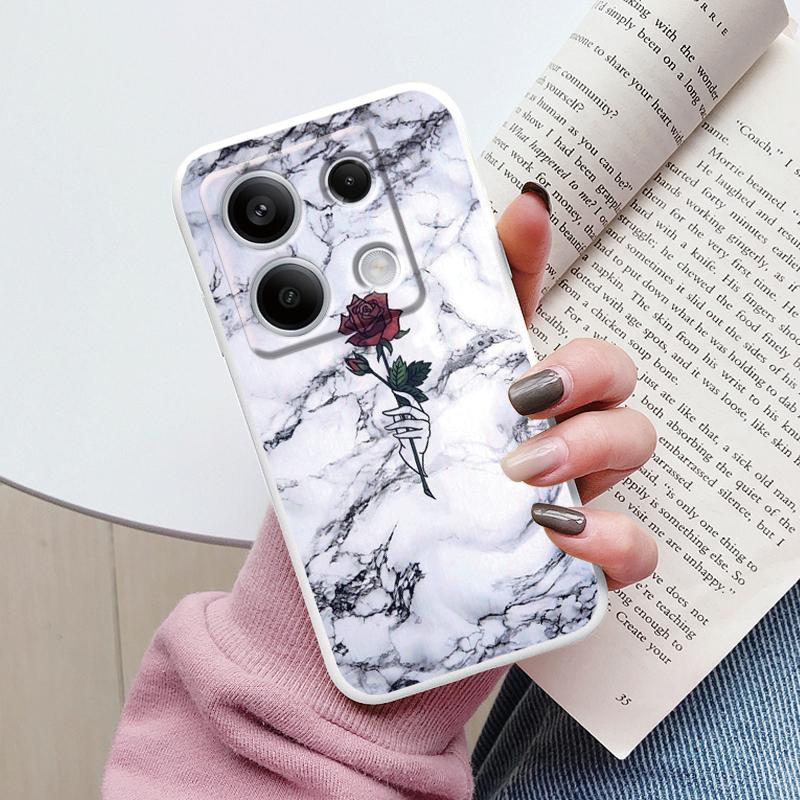 Роскошный чехол для Redmi Note 13 Pro 4G 5G Fundas Мраморный модный узор Мягкая ТПУ защитная крышка для Xiaomi Redmi Note14 Pro Capa