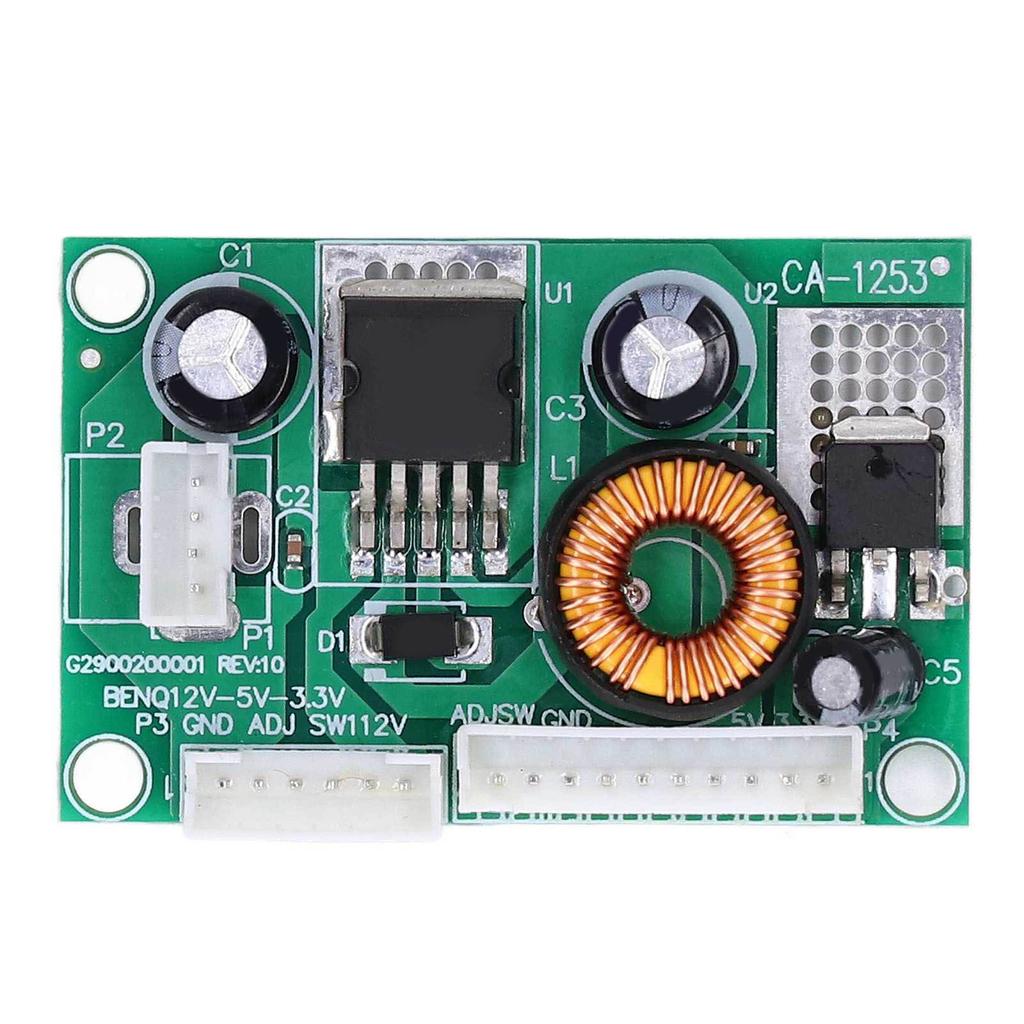 2Pcs Voltage Converter Module PCB LCD Power Supply Board with 3 Interface 12V To 5V 3.3V