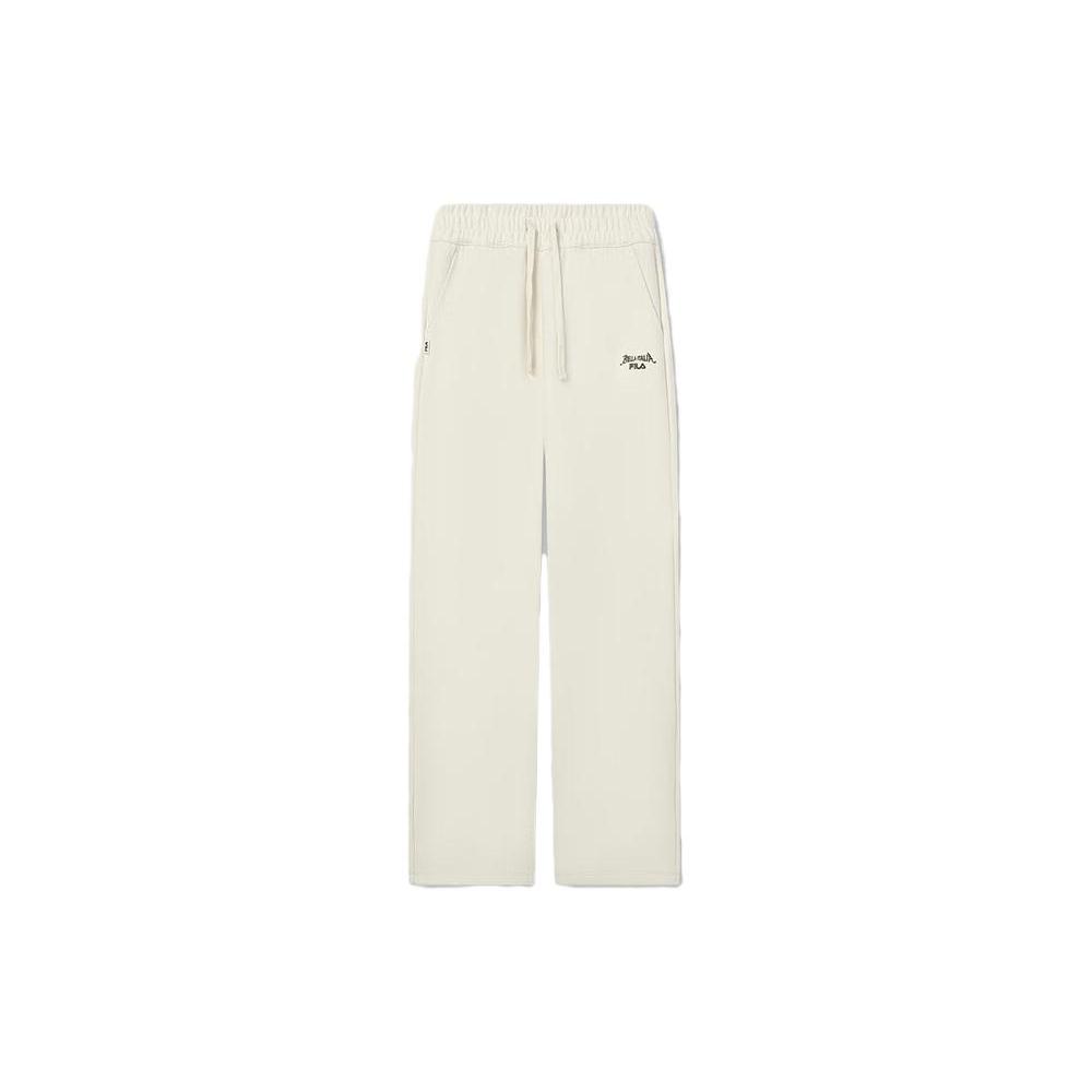 Новые вязаные спортивные штаны FILA женские цвета слоновой кости F11W339609FIV