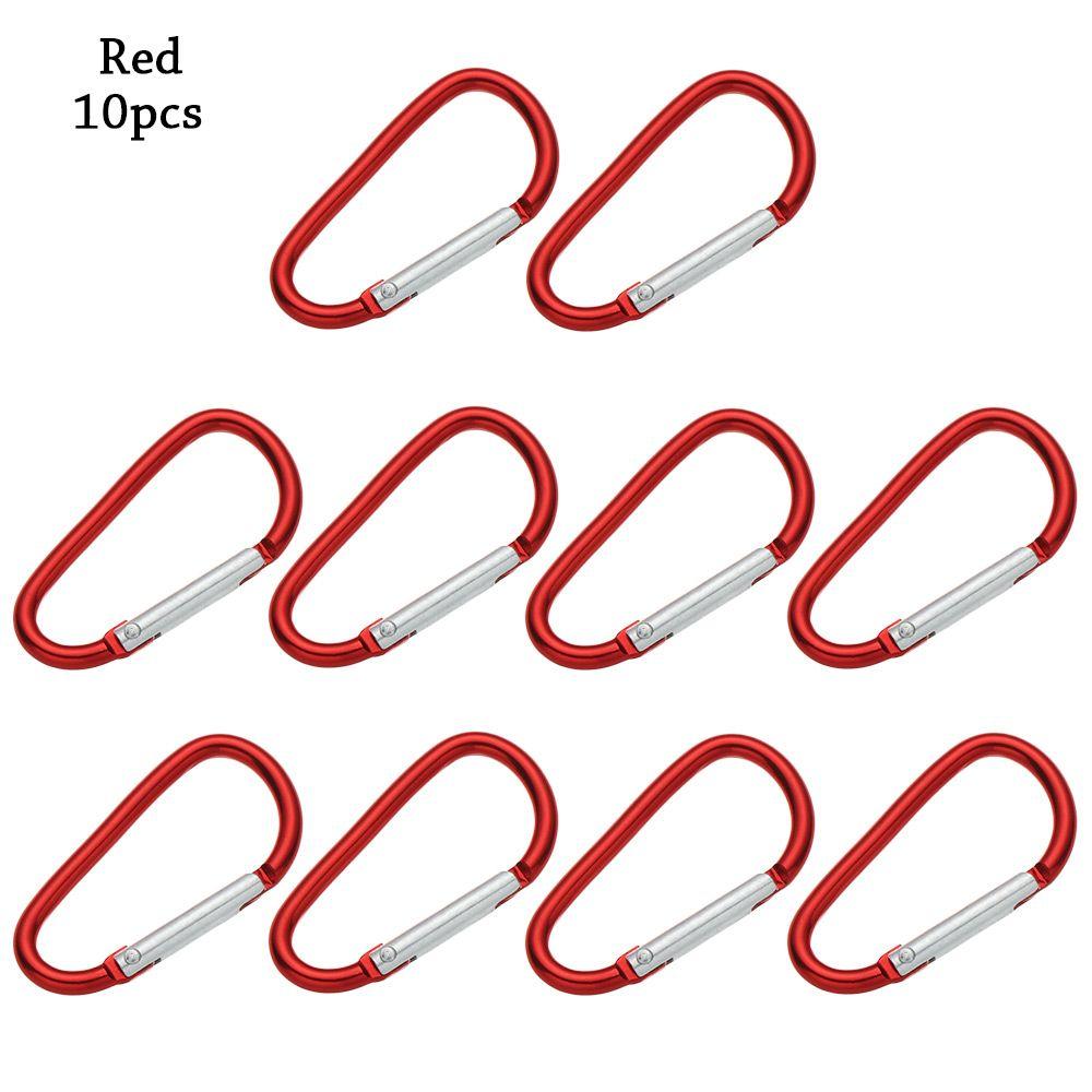 Safety Multicolor Aluminium Camping Hiking Hook Buckle Keychain Climbing Button Alloy Carabiner