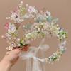 Bohemia Style Girls Garland Simulation Flower Wreath Headband Elegant Flower Headdress  Party
