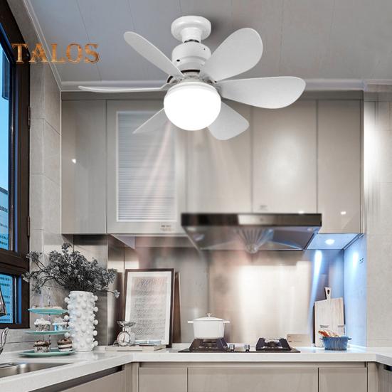 2-in-1 Ceiling Fan with Light Remote Control E27 Base Memory Function Dimmable 3 Speeds Modern Style Bedroom Ceiling Fan Light