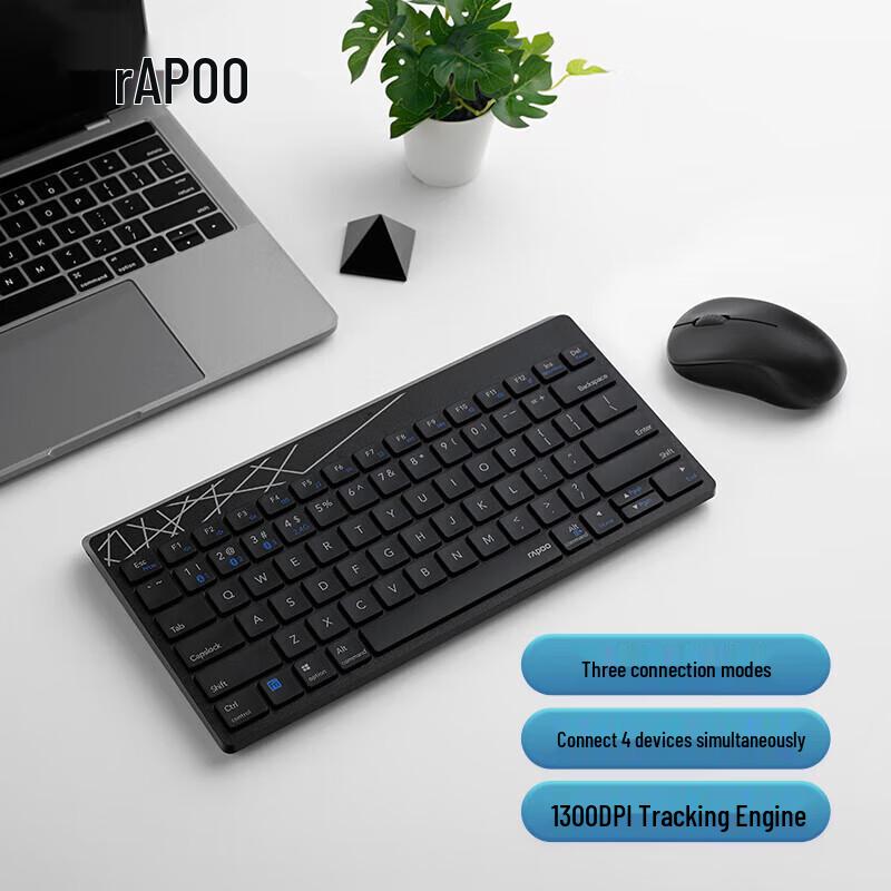 Беспроводной Bluetooth-комбо клавиатура и мышь Rapoo 8000GT