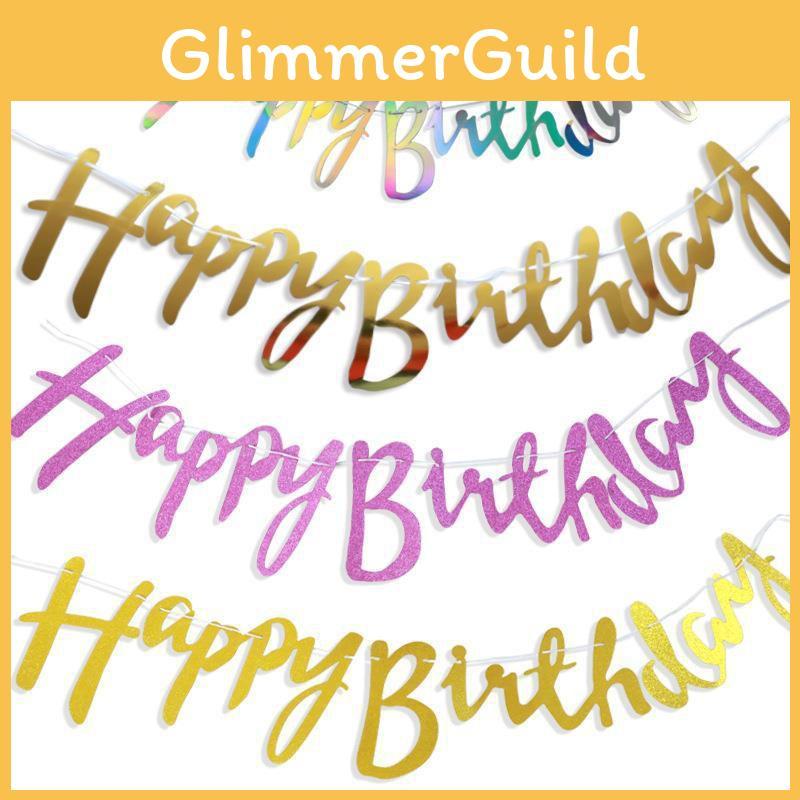 Привлекательный баннер «С Днем рождения», идеально подходящий для запоминающихся украшений для вечеринки