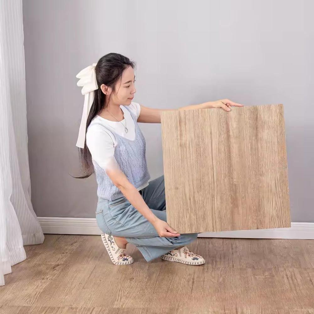 Утолщенная самоклеящаяся напольная наклейка под дерево, водостойкие напольные обои
