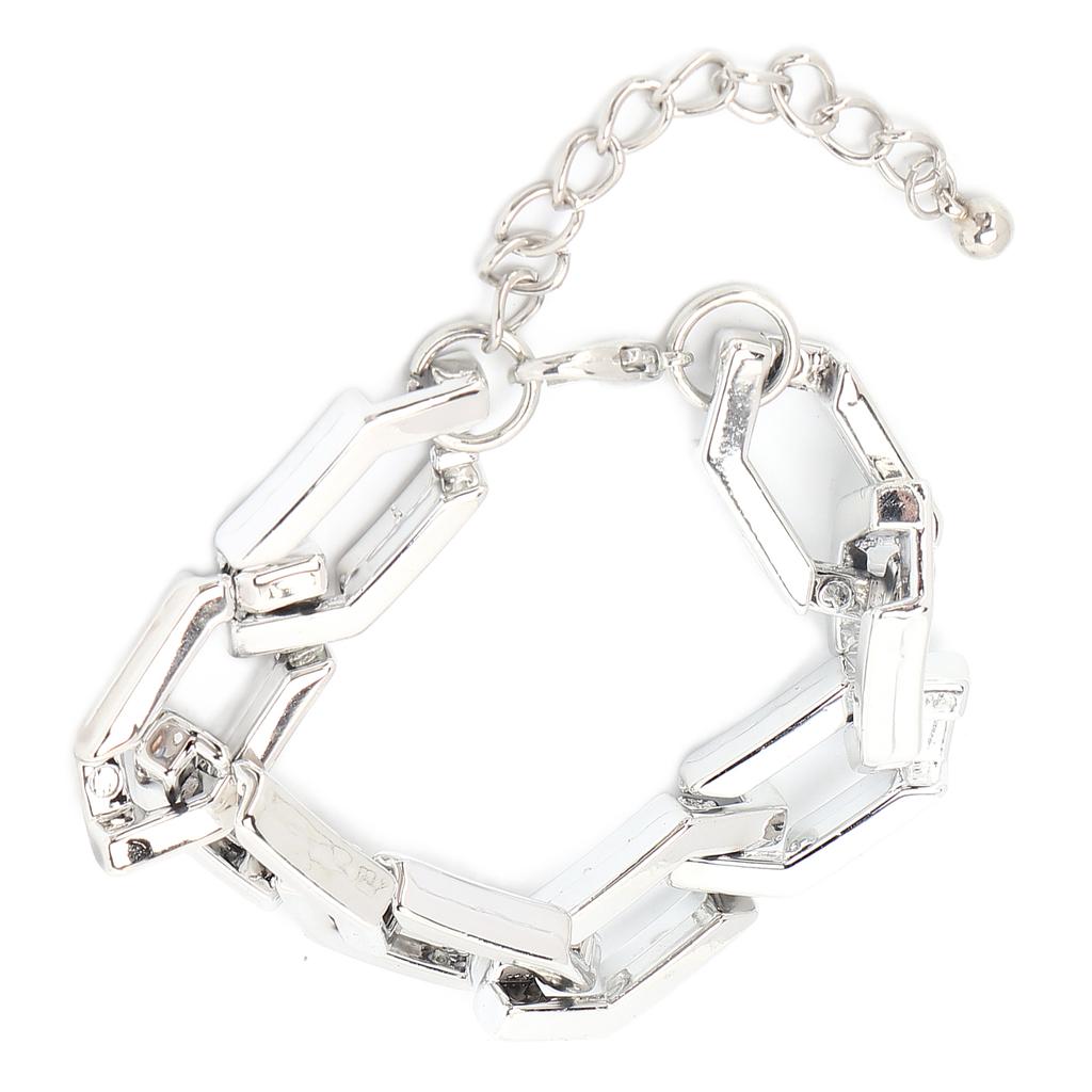 Модная рэперская цепочка, регулируемый панк-хип-хоп браслет, серебряные браслеты на запястье для мужчин и женщин