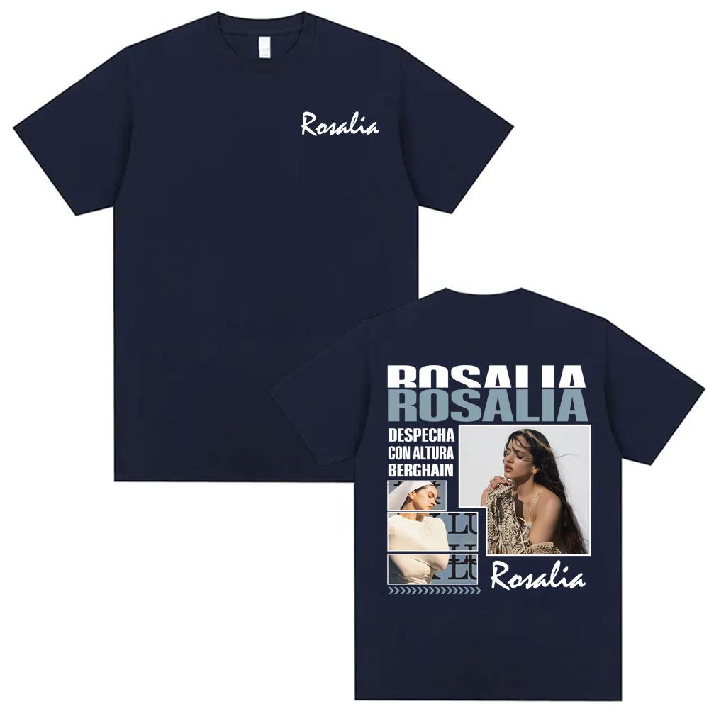 Singer Rosalia LUX New Album Tour Merch Tshirts Men Women Clothing Fashion Summer T Shirt High Quality Casual ONeck Tshirt