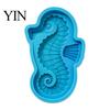 Ocean Animal Shape Casting Form Themed Stepping Stone Silicone Mold for DIY Garden Patio Walkway Path Decor, Reusable Concrete Animals Mold,