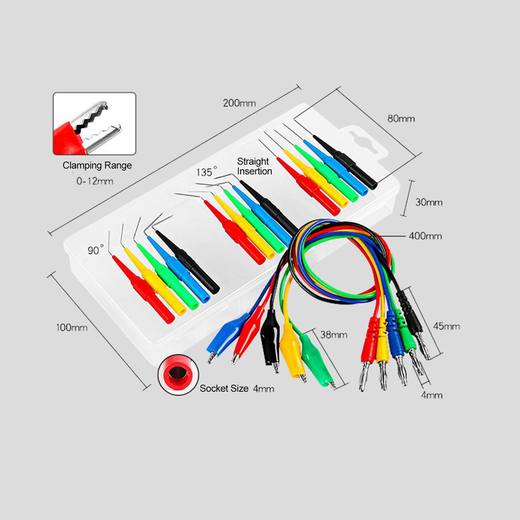 Инструмент для проверки автомобильной проводки, испытательный кабель, комплексный набор для проверки автомобильных цепей, 25 шт.