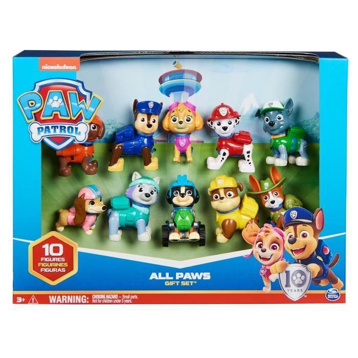 Coffret 10 figurines Pat' Patrouille - Édition 10ème Anniversaire - SPIN MASTER - Dès 3 ans