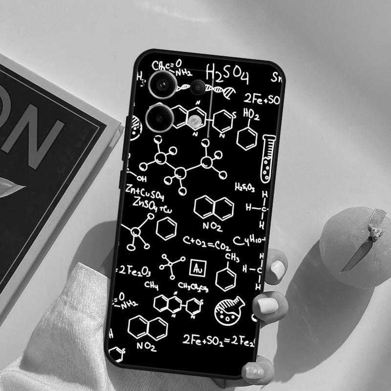 Science Chemistry Caffeine Funda For Xiaomi Redmi Note 13 Pro 9 10 11 12 14 Pro 10S 11S 12S Redmi 14C 13C 10C 12C Case