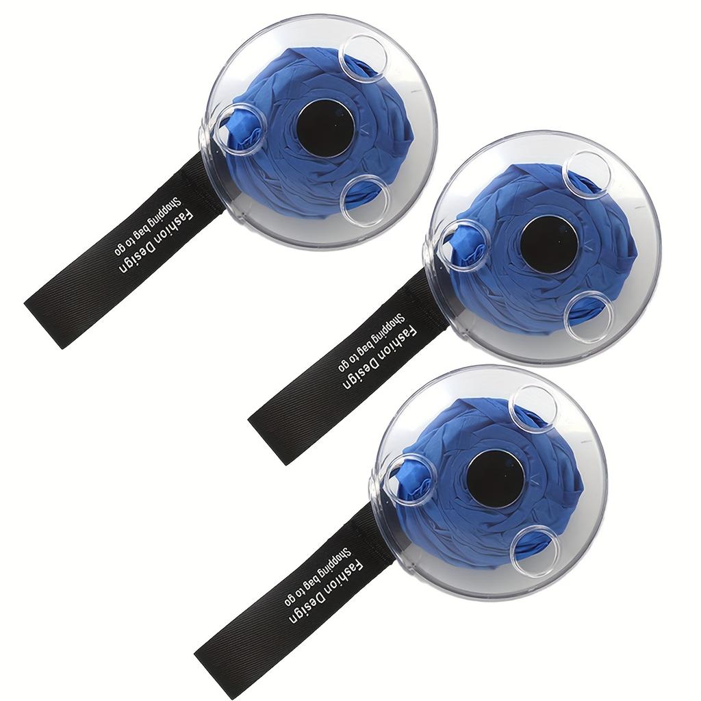 3pcs Collapsible Grocery Bags , Heavy Duty Folding Shopping Bags, Space Saving Design, Stackable, Lightweight , Portable for Supermarket, Travel