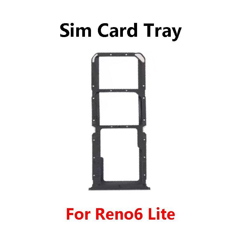 For Oppo Reno 6 Reno6 Z Lite 4G 5G SIM Card Tray Slot Holder Adapter Socket Repair Parts