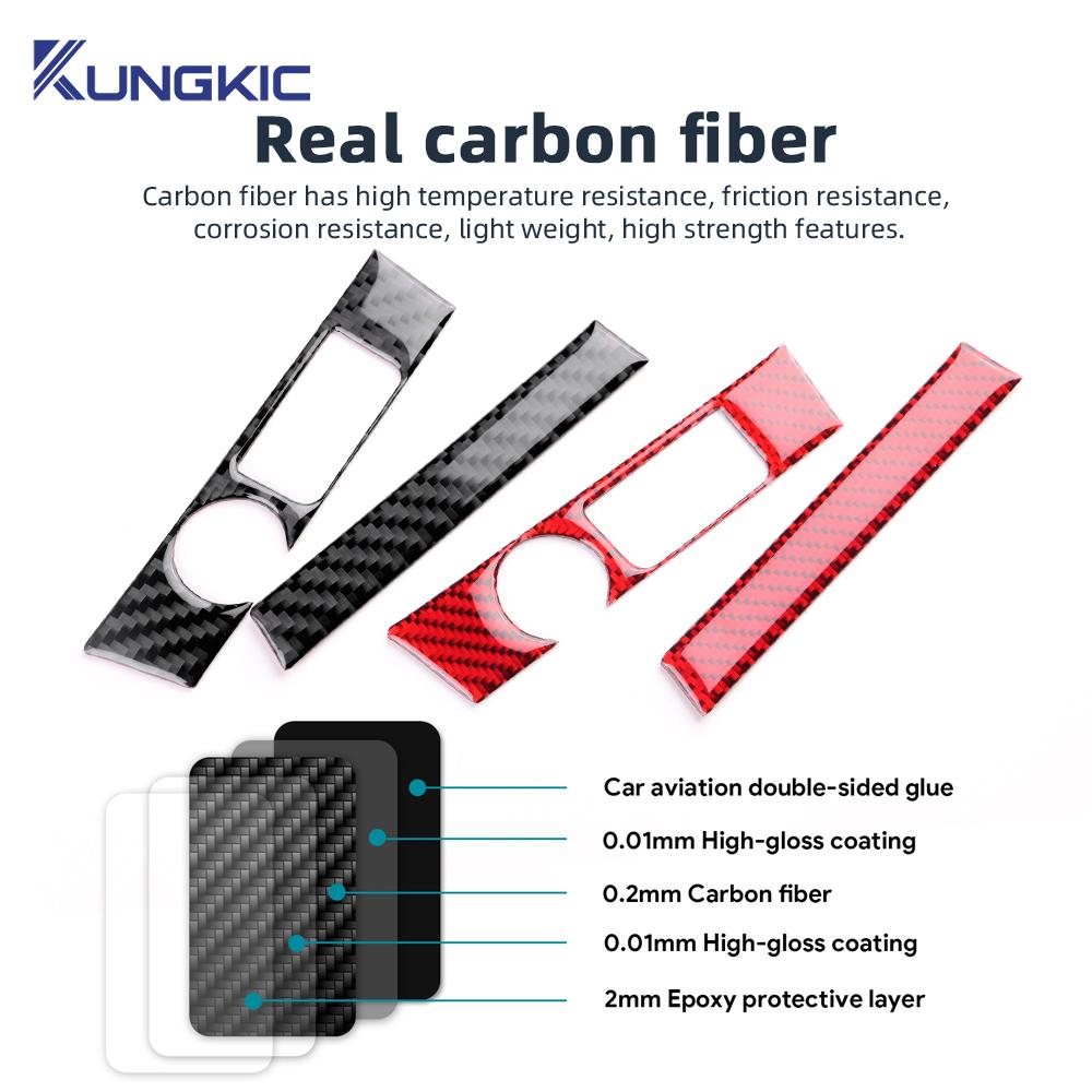 Carbon Fiber Style Interior Sticker for Seat Leon MK3 2017 2018 2019 LHD RHD Interior Panel