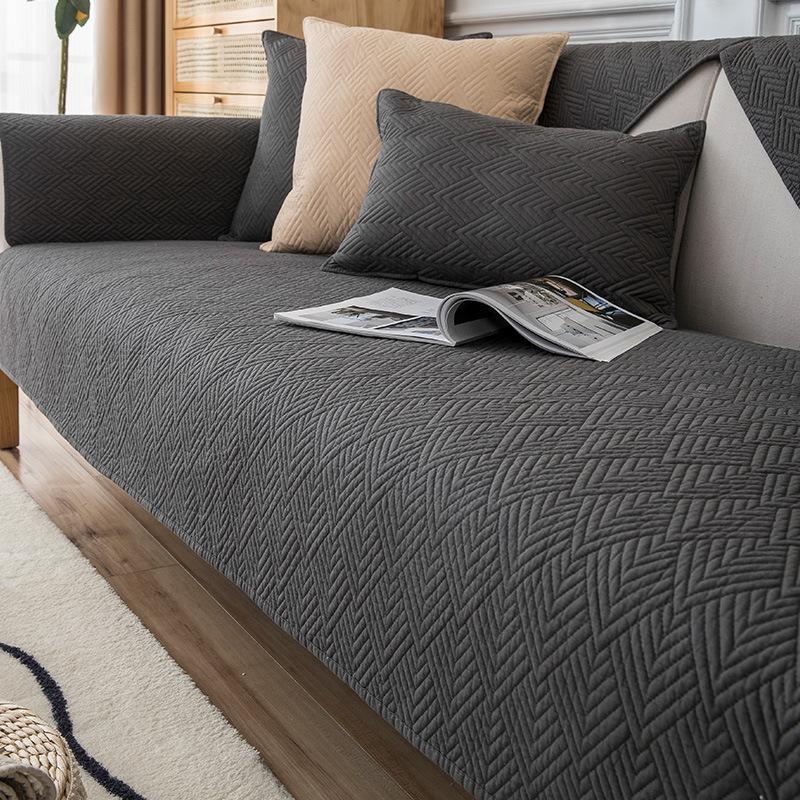 Всесезонная универсальная противоскользящая подушка для дивана Nordic Simple Seat Cushion Современный однотонный летний кожаный чехол для дивана