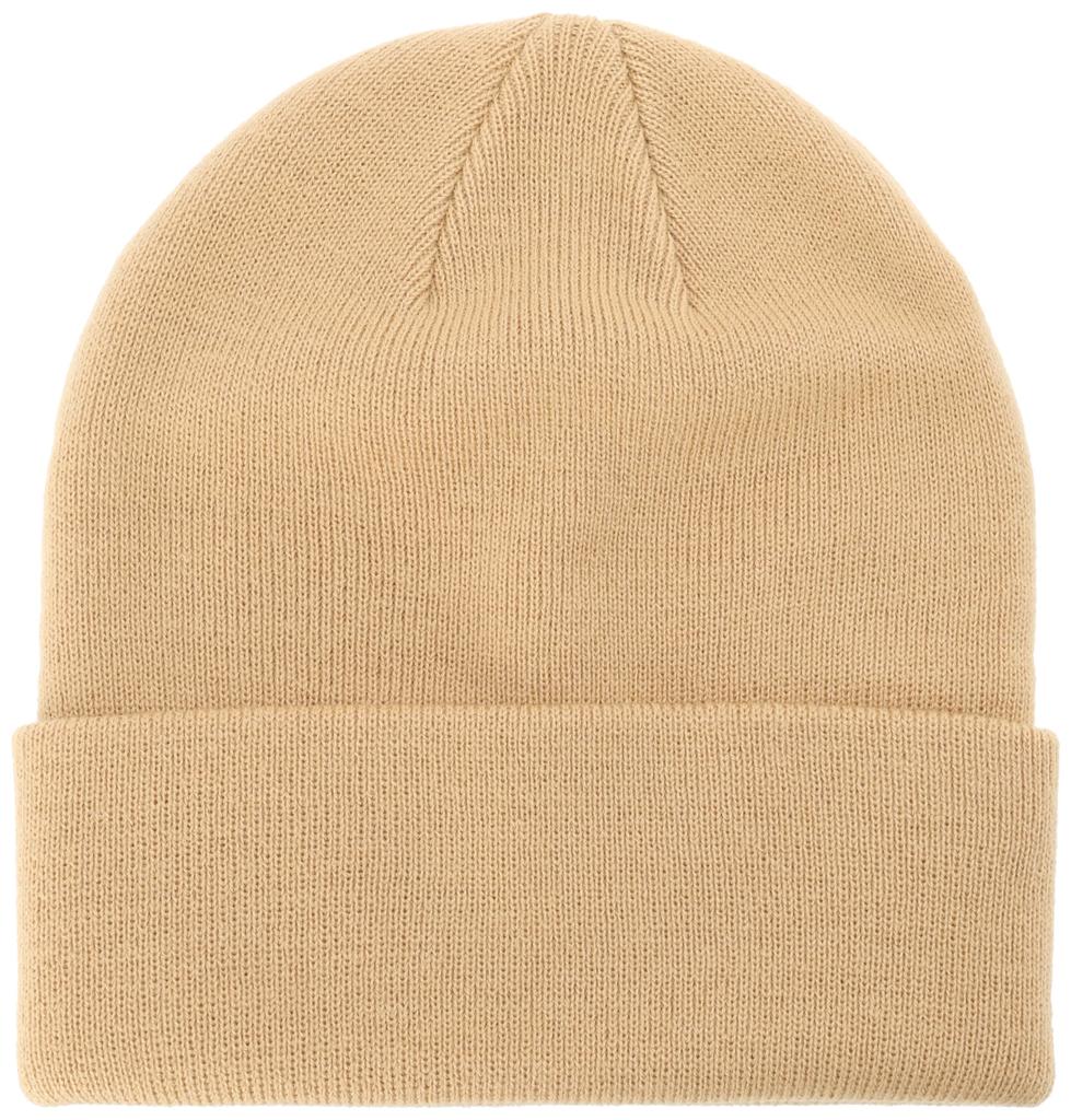 Low Gauge Knit Beanie with [Double Bash] Fold-Over