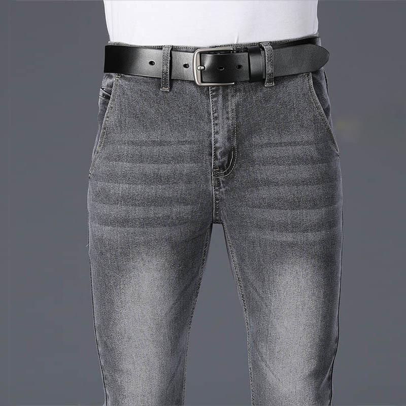 Мужские расклешенные джинсы, расклешенные мужские дизайнерские классические джинсы, эластичные свободные расклешенные джинсы