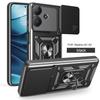 Чехол для Realme Note 60 Чехол для Realme Note 60X Narzo n61 Магнитное кольцо-держатель Бронированный чехол для телефона Защита камеры сдвижной Задняя крышка