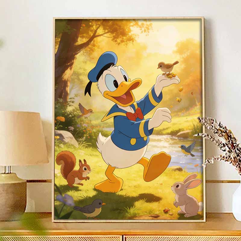 Disney Дональд Дак Лесные Друзья Алмазная Живопись Картина Арт Набор Ручная Работа DIY5D Домашний Декор Подарок