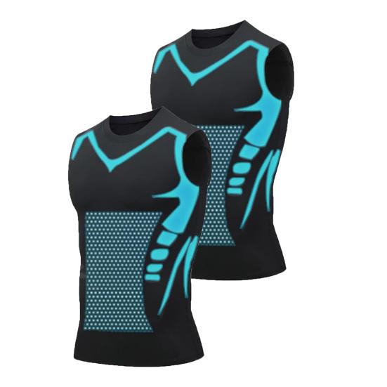 2/3 шт. Мужской спортивный жилет, облегающий, высокоэластичный, с круглым вырезом, быстросохнущий, без рукавов, компрессионный, для коррекции фигуры, для бега, баскетбола, спортзала, майка