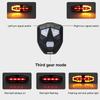 USB-перезаряжаемый задний фонарь для велосипеда с поворотниками, беспроводной пульт дистанционного управления, предупреждающий свет для ночной езды