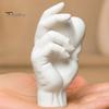PLA Скульптура для Подарков Рука, Держащая Сердце, 3D-печатная Фигурка, Современный Минималистичный Скульптурный Декор для Стола, Романтические Украшения Акцент для Дома Полка