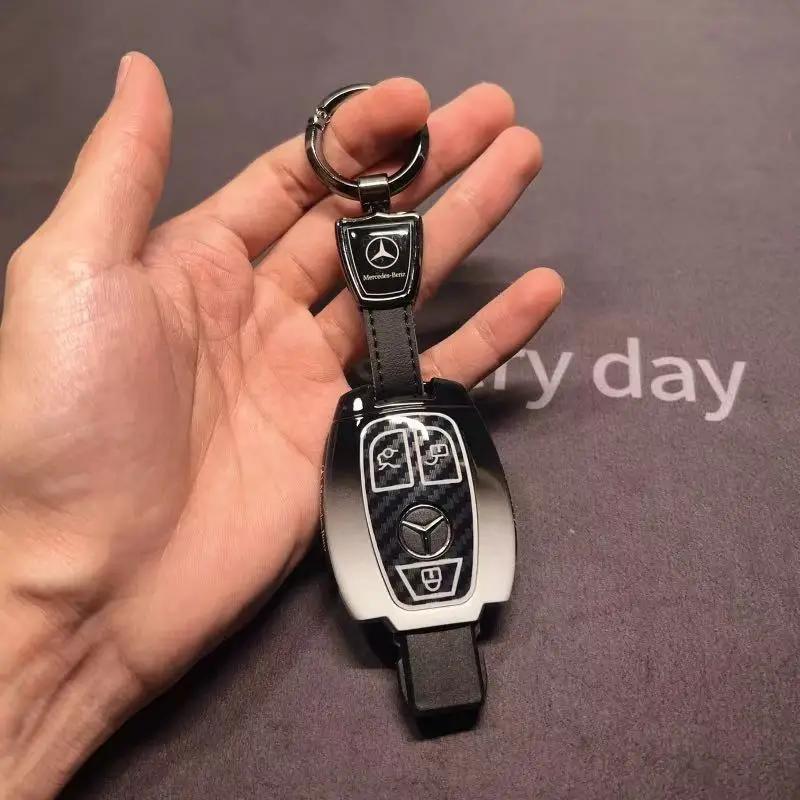 TGM3 Fob Holder for Mercedes Benz A B R G Class GLK GLA GLC GLR W204 W210 W176 W202 W463 Car Remote Key Case Cover