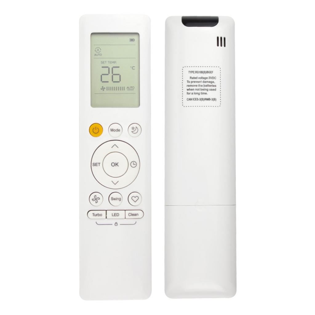 Upgraded Air Conditioner AC Remote Control Large Screen Air Conditioner Remote Control Low Consumption for RG10B BGEF