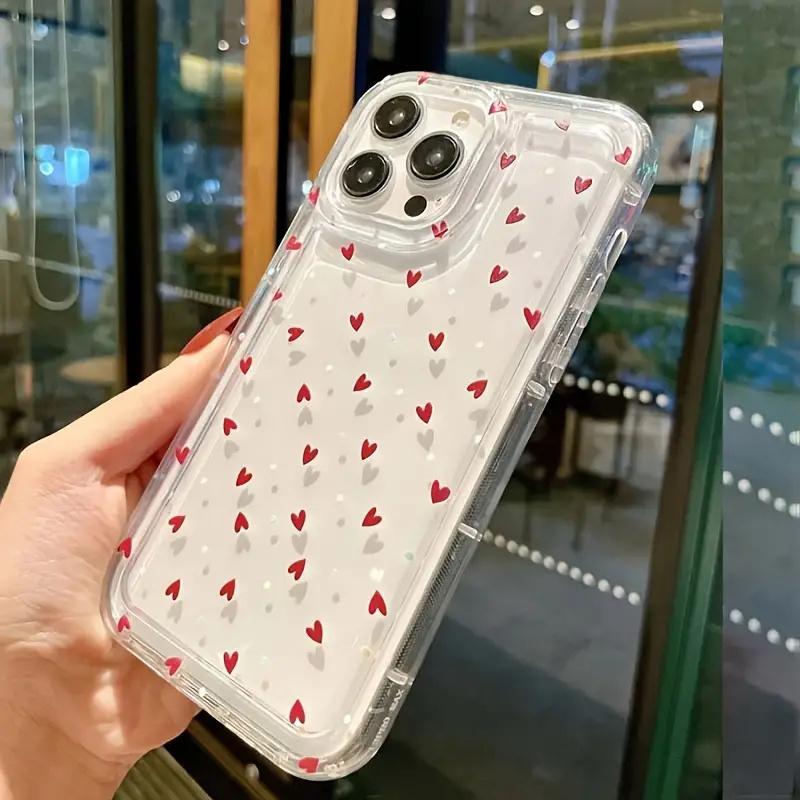 Прозрачный силиконовый чехол с маленьким сердечком для Samsung Galaxy A55 A34 A54 A15 A52 A23 A35 S22 S23 S24 Plus Ultra FE Мягкая накладка