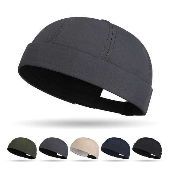 Кепка без козырька для мужчин, быстросохнущая, дышащая, кепка докера, регулируемая, кепка арендодателя в порту, повседневная, без козырька, кепка моряка