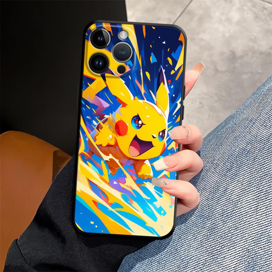 Милый Чехол для Телефона Покемон Пикачу для Apple iPhone Air 16 14 XR XS MAX 11 15 Pro 7 8 17 Pro Max 12 13 Funda Чехол для Телефона