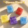 Super Soft Cheese Squeezed Cube Moldable Fidget Toy Kids Toy Cheese Squishy Toy  Home Decoration