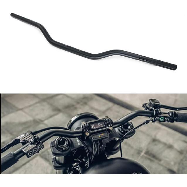 Motorcycle Handlebar 7/8" 22Mm Cafe Racer Handlebars Low Rise Drag Bars Universal For Cafe Race Bobber Motocross Dirt Pit Bike ATV Ebike Mini Bike
