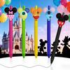 Disney Микки Нейтральная ручка Мультяшная форма головы Шариковая ручка 0,5 мм Студенческая Креативная канцелярия Офисная Подписная ручка Подарочная ручка