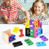 1 набор деревянных кубиков-головоломок с цифрами, обучающая игра-головоломка с цифровыми блоками для малышей, мальчиков и девочек, обучающая математике, строительный блок, игрушка-головоломка