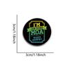Punk UV Printing Design Pins I Love Horror Movies Brooches Clothes Lapel Badge Backpack Halloween Jewelry Gift For Friends