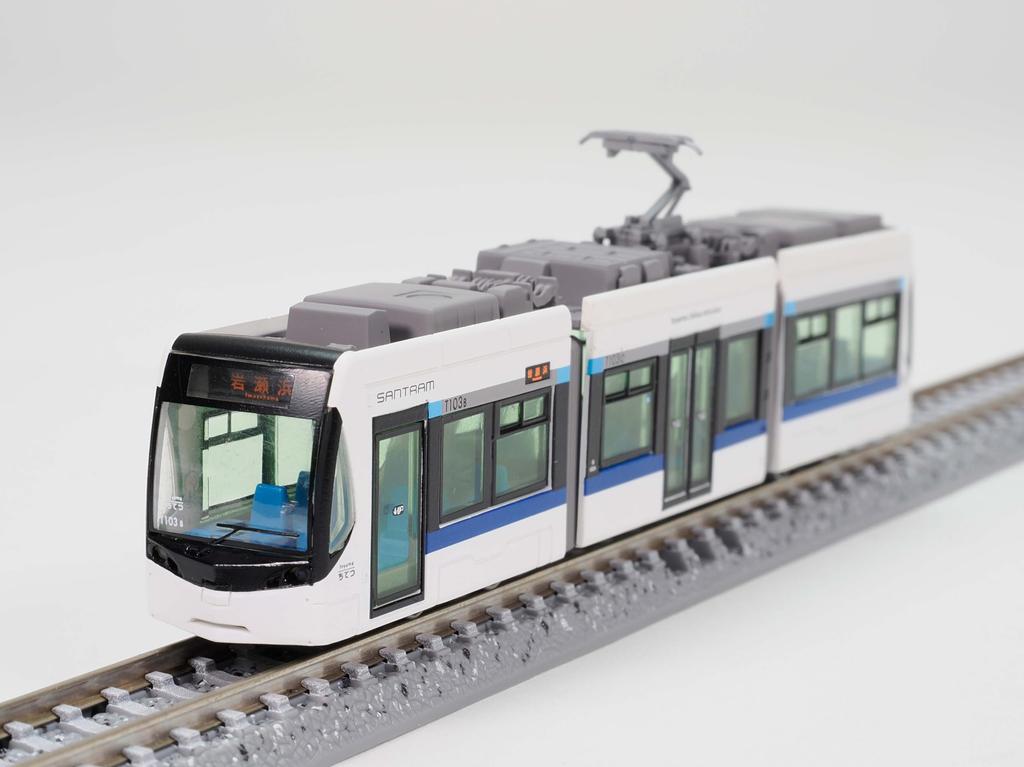 TOMYTEC Коллекция железной дороги Tetsuro Toyama Chiho Railway Городская трамвайная линия Серия T100 3-й вагон Принадлежности для диорамы 337287 Поезд, №. 103,