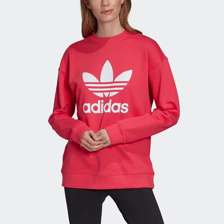 adidas Оригинал TREFOIL CREW Свитшот Женский Energy Powder GD2436