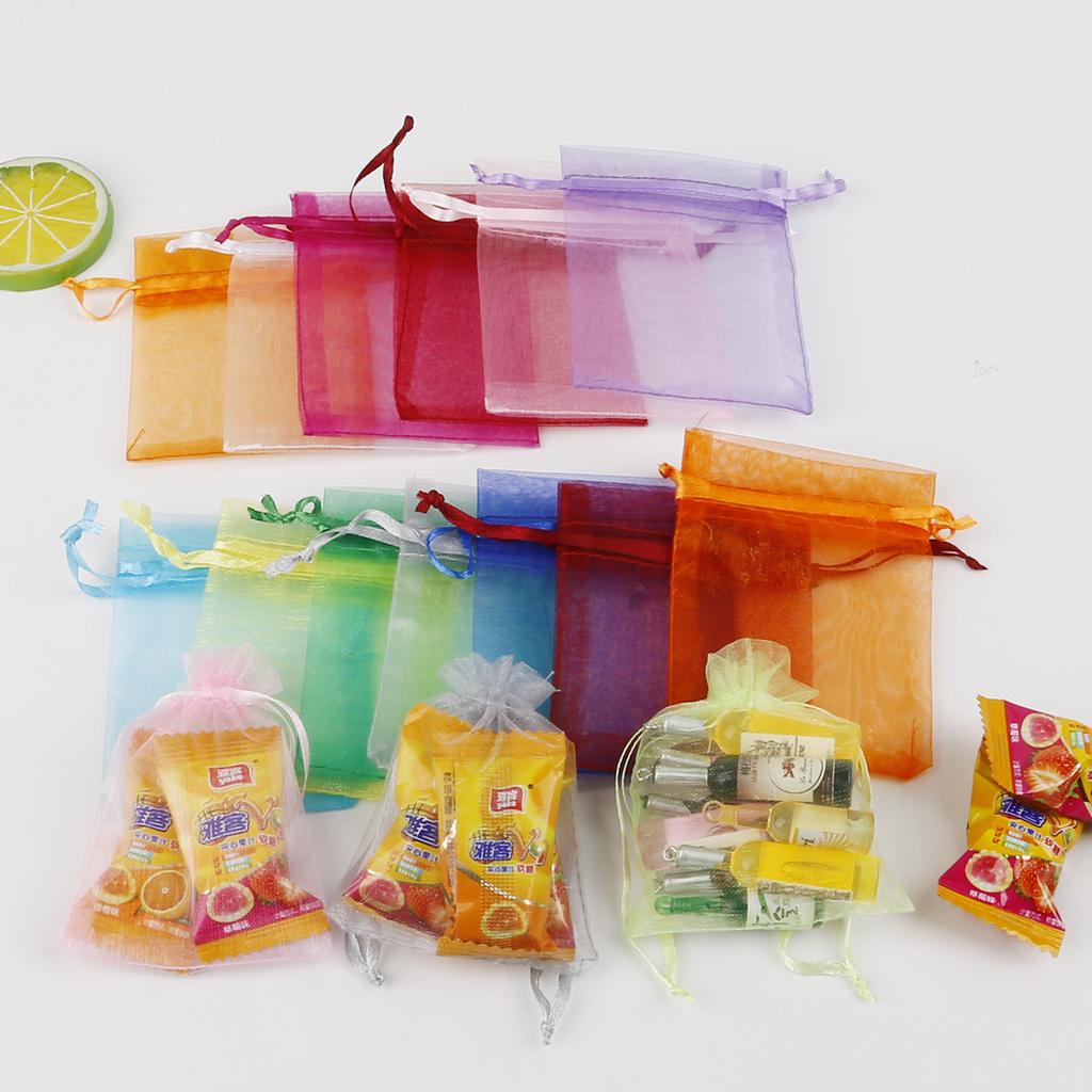 Маленькие мешочки в сетку для ювелирных украшений.15 цветов на выбор