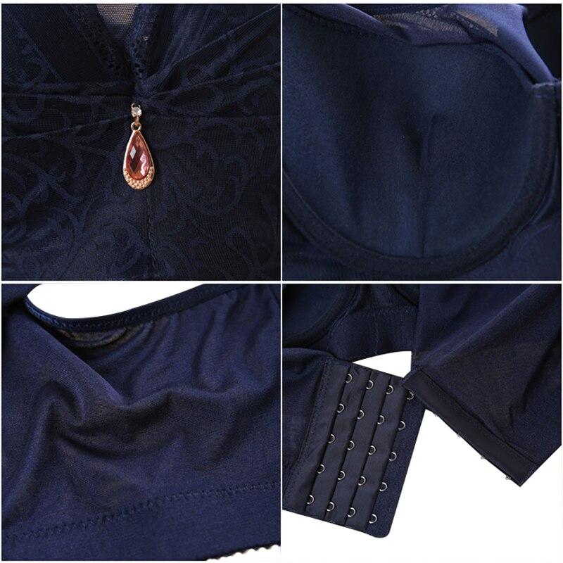 Push Up Padded Bras for Women Lace Plus Size Bra Add Two Cup Underwire Brassiere A B C Cup