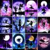 DIY 5D Diamond Painting Butterfly Fairy Full Round Diamond Embroidered Cartoon Moon Mosaic Picture Holiday Gift Decoration