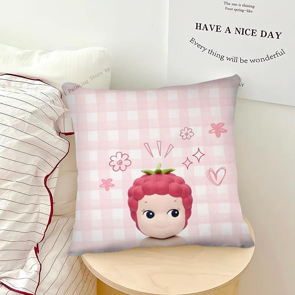 Милая кукла мультяшная наволочка Sonnys Angels модная квадратная наволочка для спальни, дивана, комнаты, внутреннее украшение, чехол для подушки для отдыха